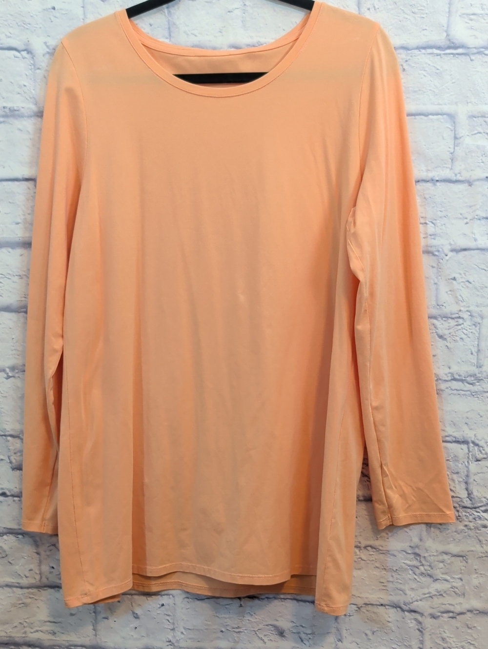 Pure Jill (J. Jill) Peach Long Sleeve Tee - Size Large